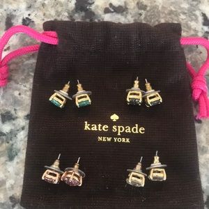 Four Pairs of Kate Spade Studs